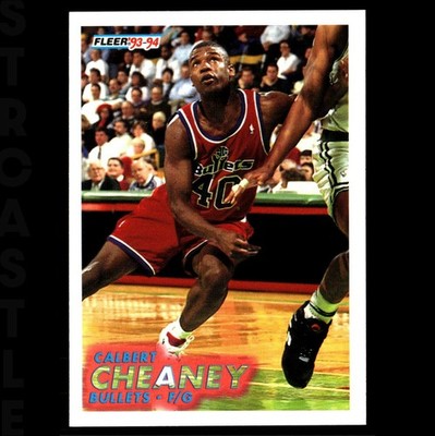 Calbert Cheaney 1993-94 Fleer #330 Washington Bullets   Basketball Card