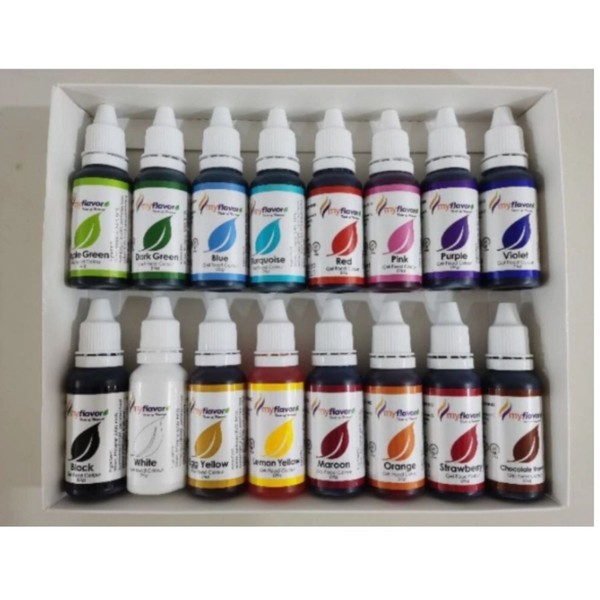 Juego de colorante alimentario en gel de 16 colores concentrado comestible colorante alimentario decoración de pasteles Hala
