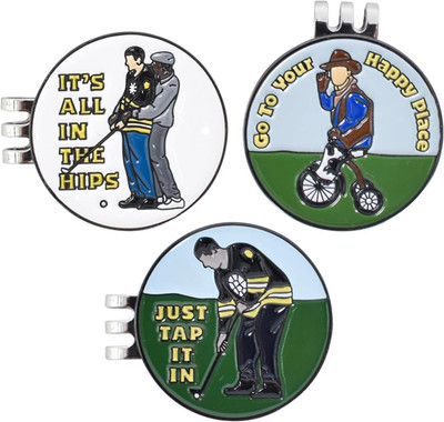 3 Golf Ballmarker Magnetisch Hut Clip,Golf Hat Clip Marker,Golf Marker Hut Clip,