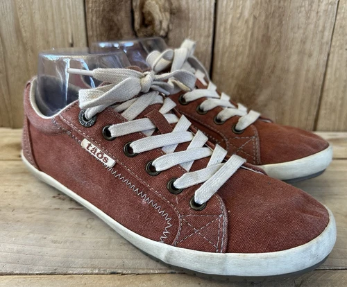 LI NING Scarpe sneakers Taos arancione scuro comode outdoor donna taglia 8