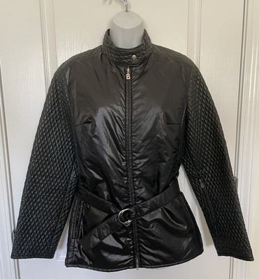Women s BOGNER Black Quilted Nylon Ski Jacket SIZE 42 US SIZE 16