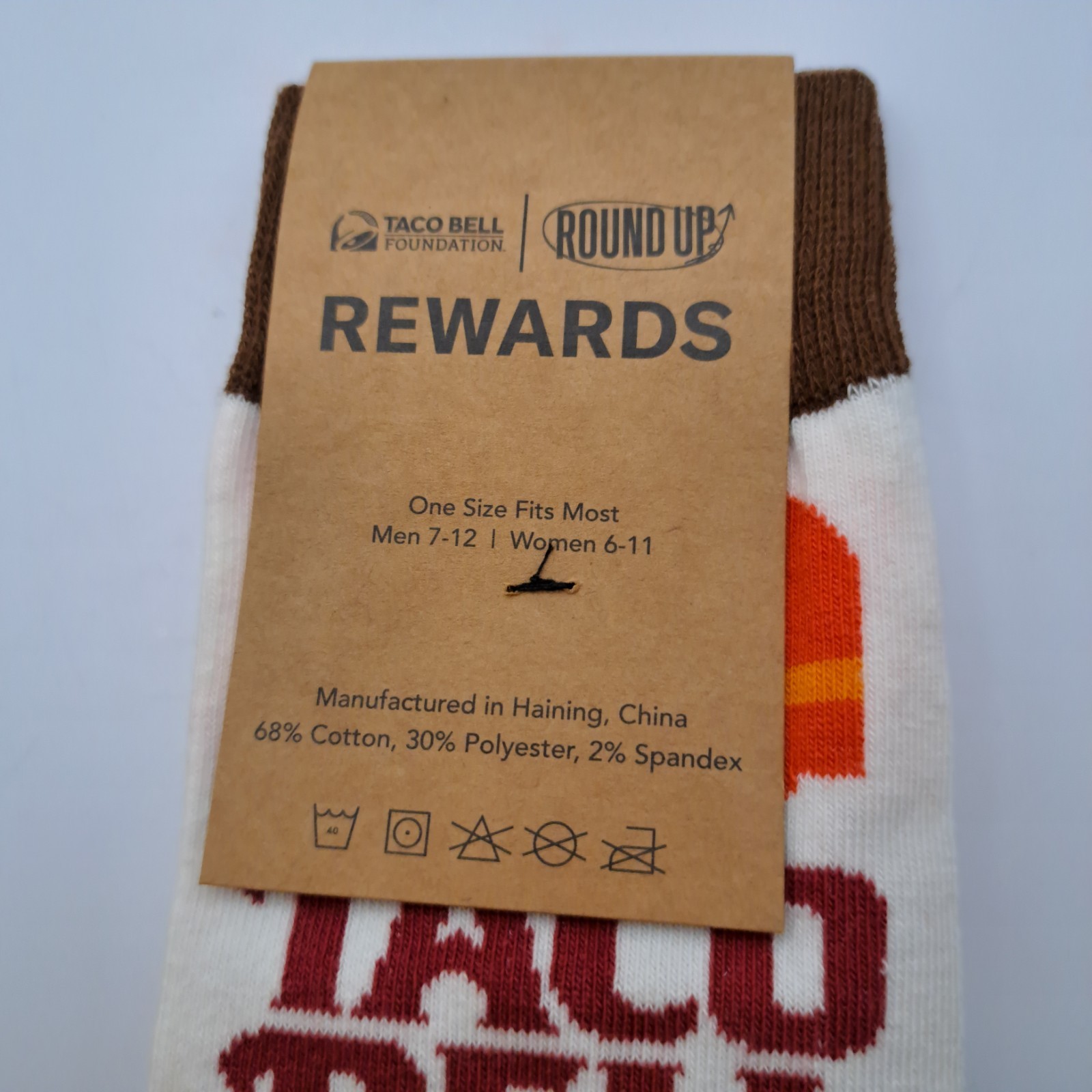 SAOLA Calze Taco Bell nuove retrò solo dipendenti tifosi ricompense bordo arrotondamento