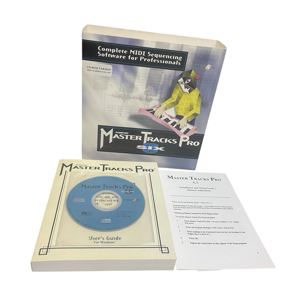 Complete MIDI Sequencing Software Passport Master Tracks Pro 6 Windows CD-ROM - Image 2 of 4