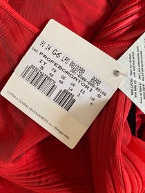 NWT La Perla Red Teddy and Panty Set Size Medium