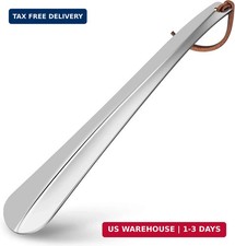 Shoe Horn Long 12 Inch, Premium Stainless Steel Shoehorn, Shoe Helper for Senior