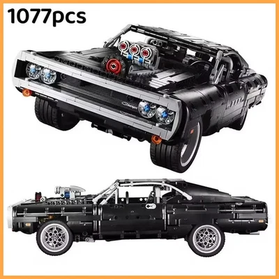 Technisches Auto Dodge Charger Rennwagen Bausteine Modell Auto Fast and Furious