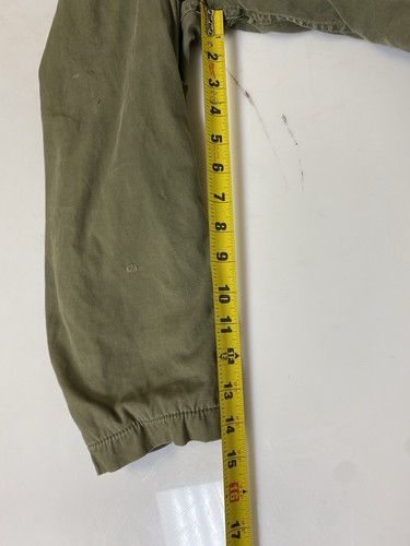 Vintage WWII USN Navy Deck Jacket N-4 Field Coat Lined Green 1940s N4 - Picture 21 of 23