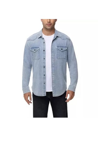 Frye, Frye Men's Vintage Denim Button-Down Shirt Size Large NWT