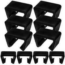 10Pcs Reusable Patio Sofa Clips Black PP Outdoor Furniture Chair Connectors
