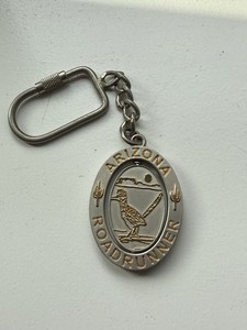 Vintage Arizona ROADRUNNER Spinner Keychain Travel Souvenir