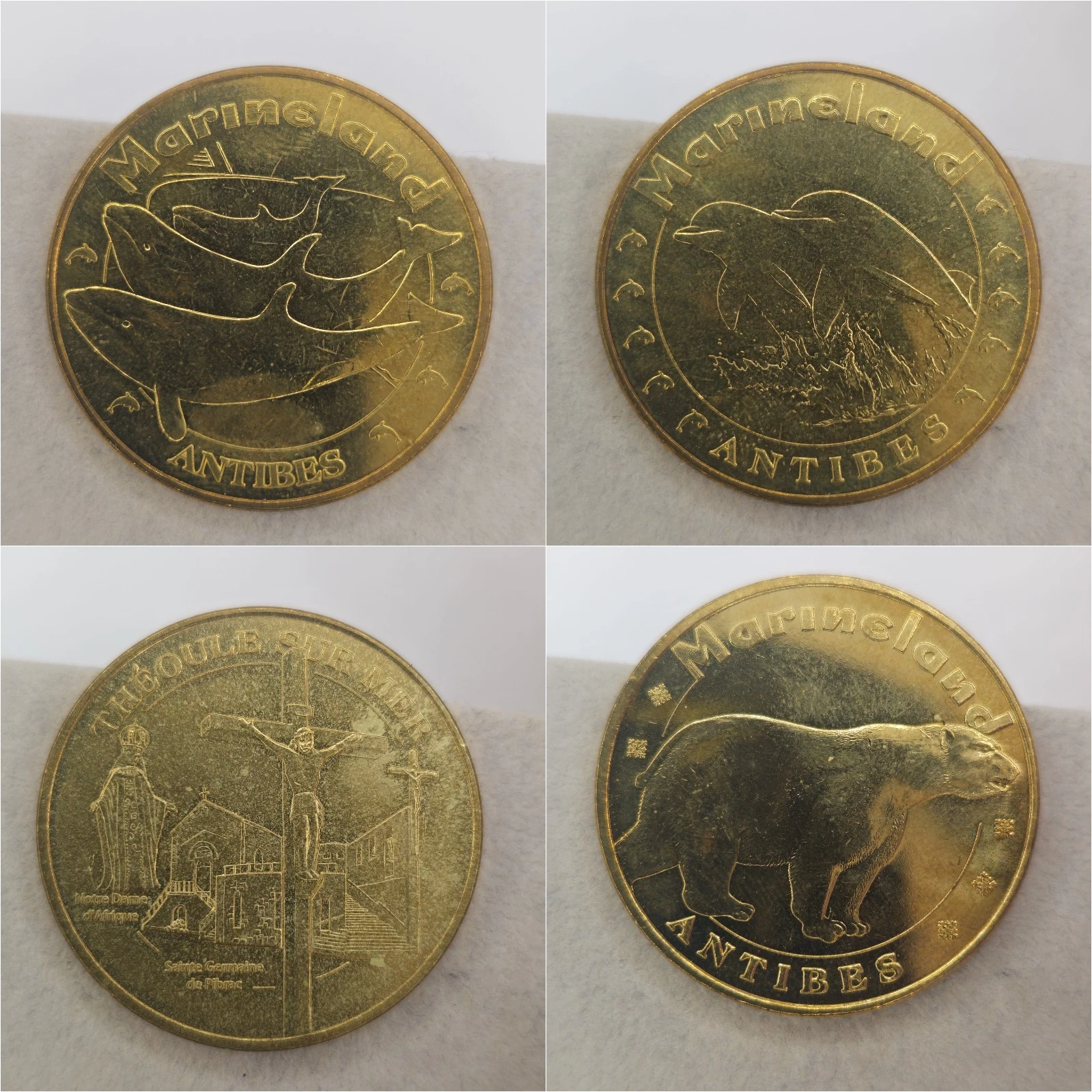 Antibes 06 Alpes-M-Lot Jetons Touristiques Médailles Souvenirs Monnaie de Paris
