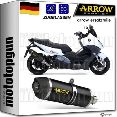 ARROW AUSPUFF ZUGELASSEN RACE-TECH SCHWARZ C BMW C650 C 650 SPORT 2016 16