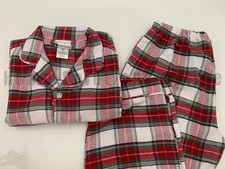 Pottery Barn Kids Stewart Plaid Flannel Pajama Set Red Size 8 J3041