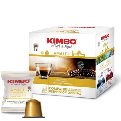 Kapseln Caffè Kimbo Nespresso Mischung Amalfi Formula Bar Espresso 100% Arabica*