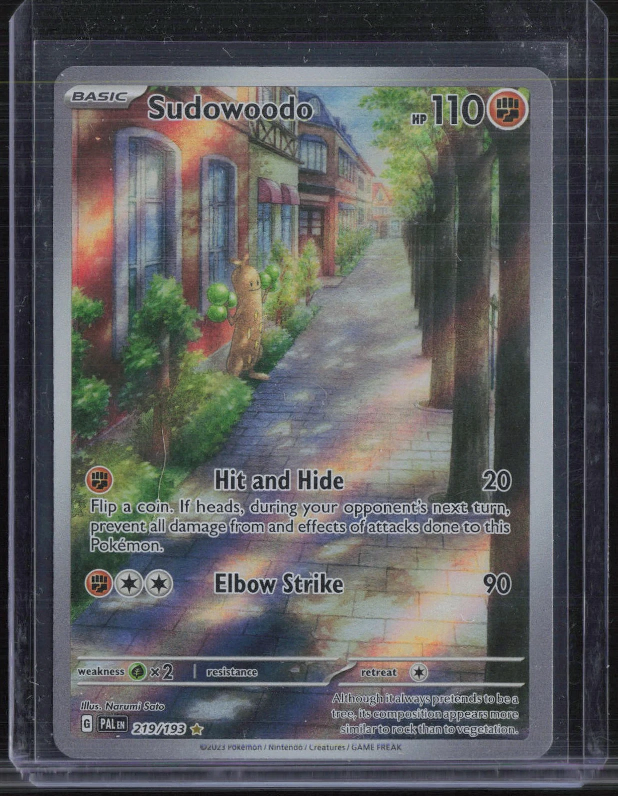2023 Pokemon Paldea Evolved Illustration Rare #219 Sudowoodo
