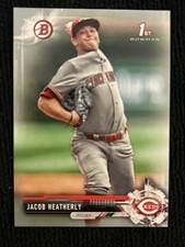 2017 Bowman Draft 1st Bowman /499  Jacob Heatherly  Reds