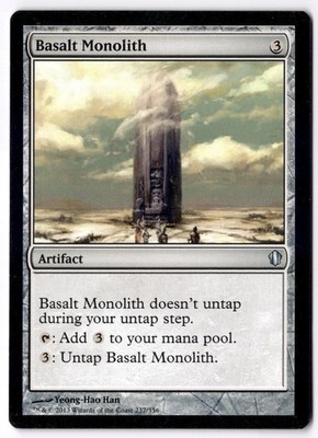 Basalt Monolith C13 237 Magic: The Gathering UC NM