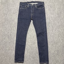 Levis 512 Slim Taper Mens Jeans Dark Wash Indigo Blue 36x32 Denim Pants