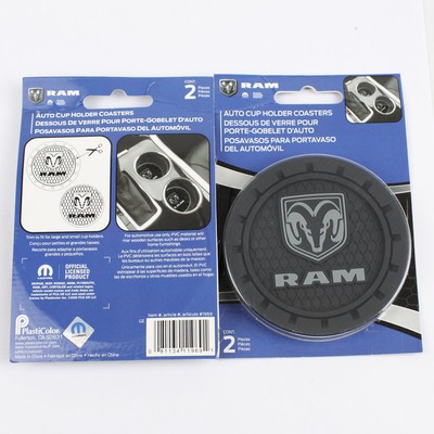Dodge RAM Logo Mopar Auto Cup Holder Coasters Getränkehalter Einlagen Einsatz