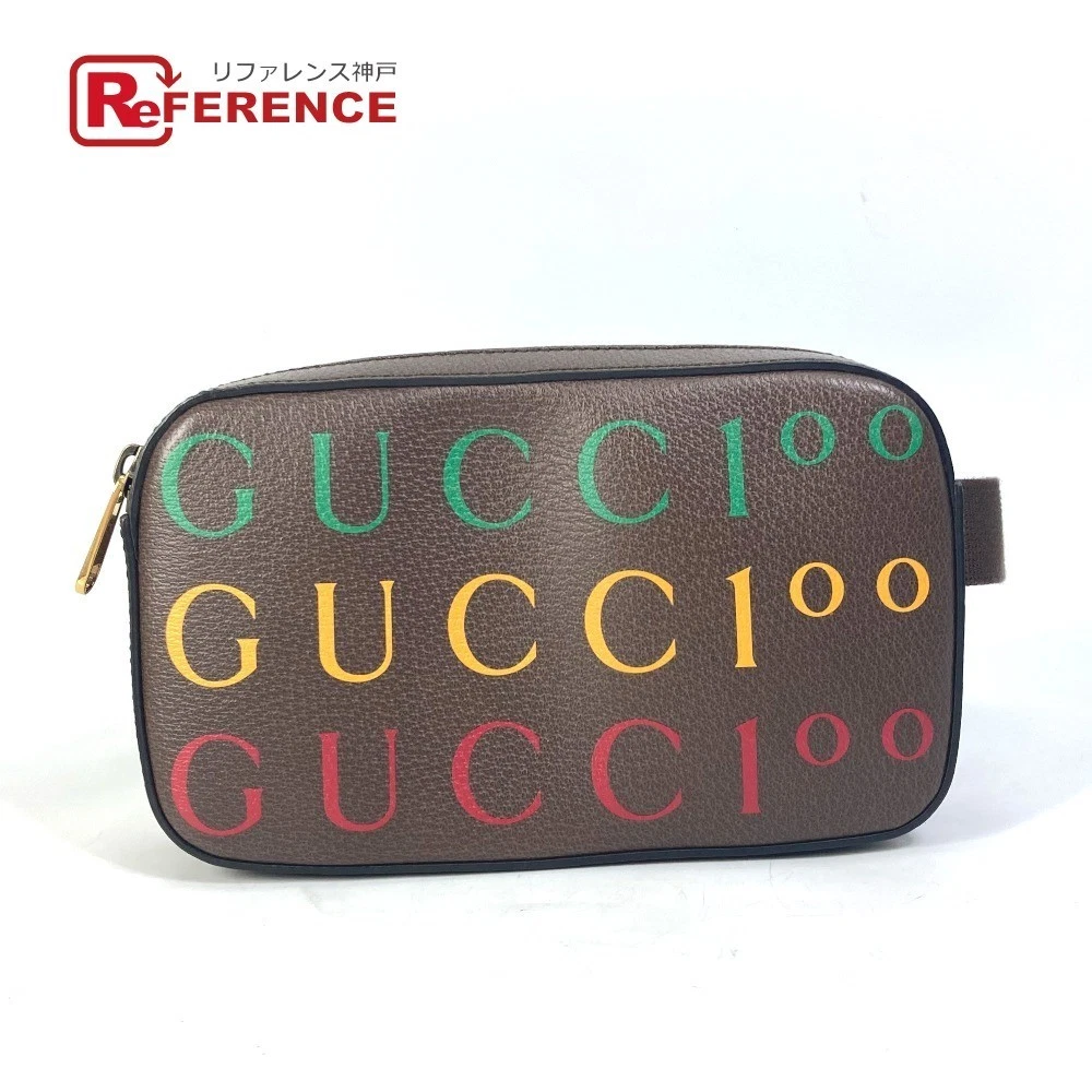 Gucci 602695 Sac à Bandoulière Logo 100ème Anniversaire Ceinture Cross Body Marron Homme Utilisation