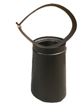 Duravent Chimney Pipe 15.25"x9"DVL Double Wall Oval-To-Round Adapter Steel Black