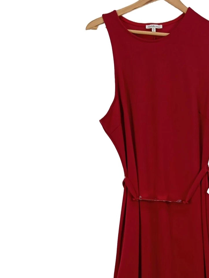 CHARLOTTE RUSSE Robe longue Dames Robe T EU 42 rouge élégant - Photo 3/4