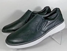 259059X SD50 MEN'S SHOES SIZE 9 DARK NAVY LEATHER SLIP ON JOHNSTON & MURPHY