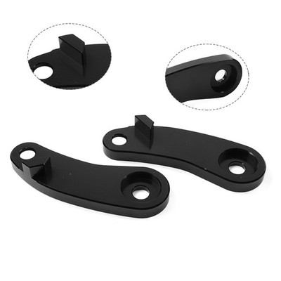 1 Paar Blinkerhalterungs-Umbausatz für Harley Softail Bad Boy Springer Schwarz
