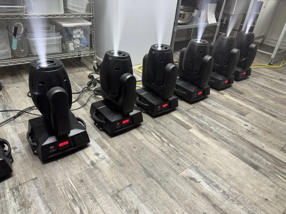 ADJ American DJ Vizi Spot 5R Stage DMX Gobo Beam Mini Moving Head Effect Light - Image 4 of 4