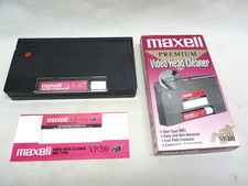 MAXELL Premium Video Head Cleaner for VCR Open Box Never Used Fast FREE Shipping