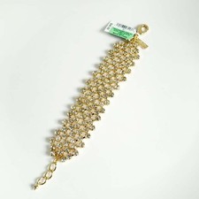 New 7.5 INC Prong Crystal Statement Bracelet ...
