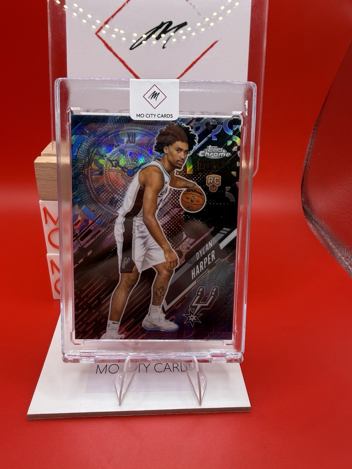 2025-26 Topps Chrome Dylan Harper Go Time Blue /150 Spurs Rookie RC GT-17