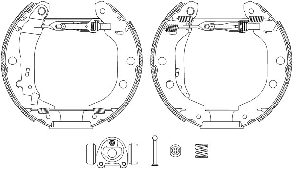 Mâchoires de frein Textar 84052701 pour tambour arrière de voiture citadine
