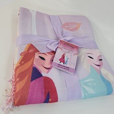 Disney Frozen 2 Brittney Lee Cotton Throw Blanket 50x70 Elsa