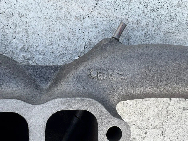 Corvette 1961 colector de escape derecho 3750558 F15 OEM 283 no FI original GM Foto 4 de 4