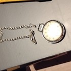 VTG Ingraham Biltmore Mechanical 2” Wind Up Pocket Watch, cracked Glass works — photo 1
