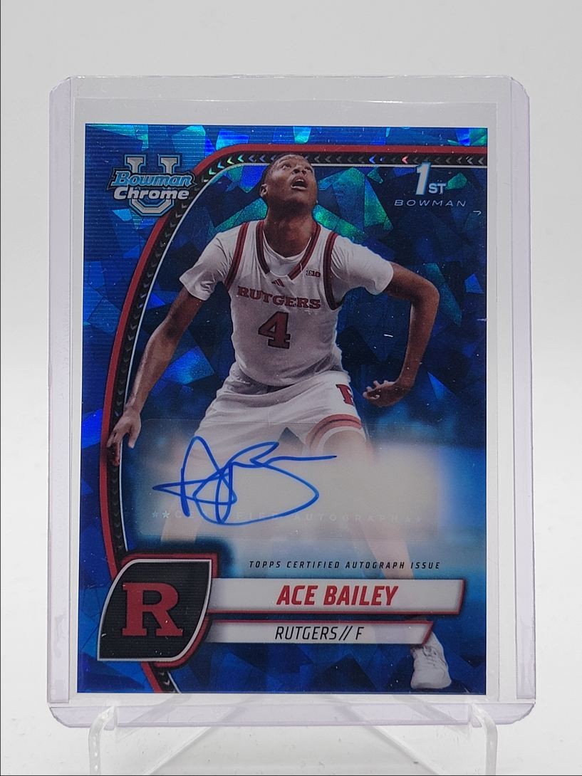 ACE BAILEY 2024-25 BOWMAN CHROME UNIVERSITY 1ST REFRACTOR AUTO Q4003