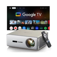 Aurzen EAZZE D1 MAX Google TV Projector 4K Support 1000 ANSI Lumens WiFi BT