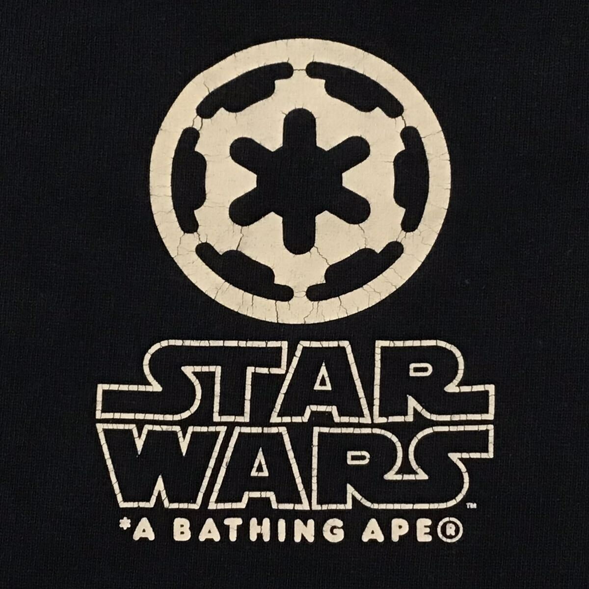 BAPE × Star Wars Milo T-shirt Navy Darth Vader A Bathing Ape