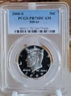 2000-S  Silver Proof Kennedy Half Dollar PCGS PR 70 DCAM