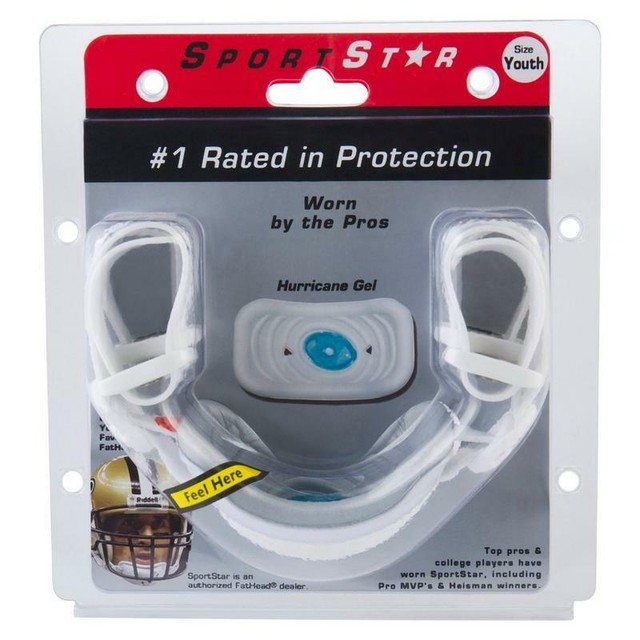 SportStar Hurricane Gel Chinstrap Size Youth (White) NEW 585 eBay