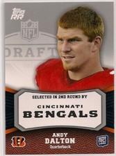 2011 ANDY DALTON TOPPS RISING ROOKIE RC #126 TCU HORNED FROGS CINCINNATI BENGALS