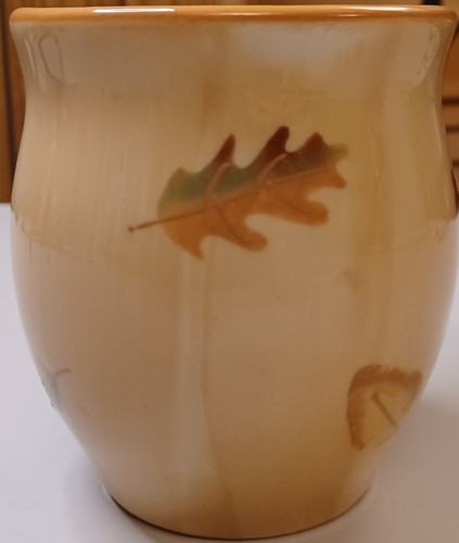 HARTSTONE POTTERY STONEWARE LATTE MUG Autumn Fall Leaves - Picture 2 of 5