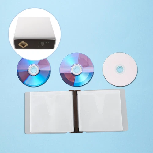  CD/DVD Storage Case: DVD Holder 24 Capacity Plastic Organizer for Discs