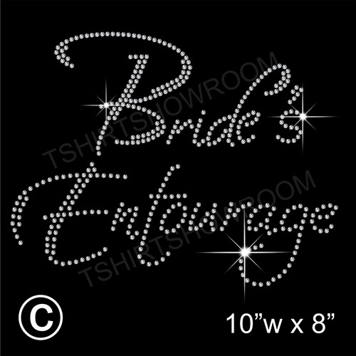 Boda novia despedida de soltero pedrería planchar bling camiseta transferencia - Imagen 25 de 32