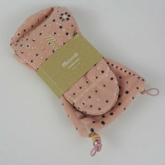 Madewell Calcetines Zapatilla Olvidados Pétalo Rosa Felpa Vellón Acogedor L/XL (9-11) NUEVO CON ETIQUETAS Foto 4 de 4