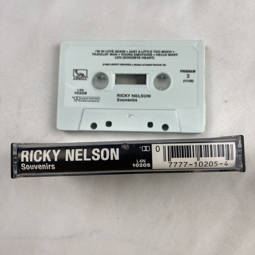 Ricky Nelson Souvenirs Cassette 1983 Liberty Records - TESTED WORKS - Picture 3 of 3