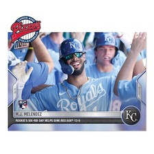 M.J. Melendez RC 6 RBI Day 2022 MLB TOPPS NOW 670 Kansas Royals In Hand