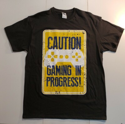 Caution Gaming In Progress Size Large | eBay