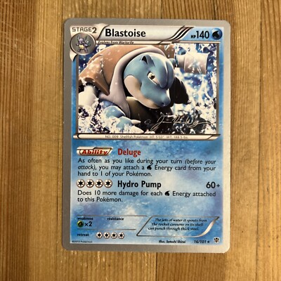 POKEMON PROMO CARD - BLASTOISE 16/101 - WORLD CHAMPIONSHIPS 2015 - LP